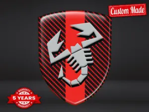 Fiat Abarth Domed Emblem Max Resilient Elegant Pro Performance